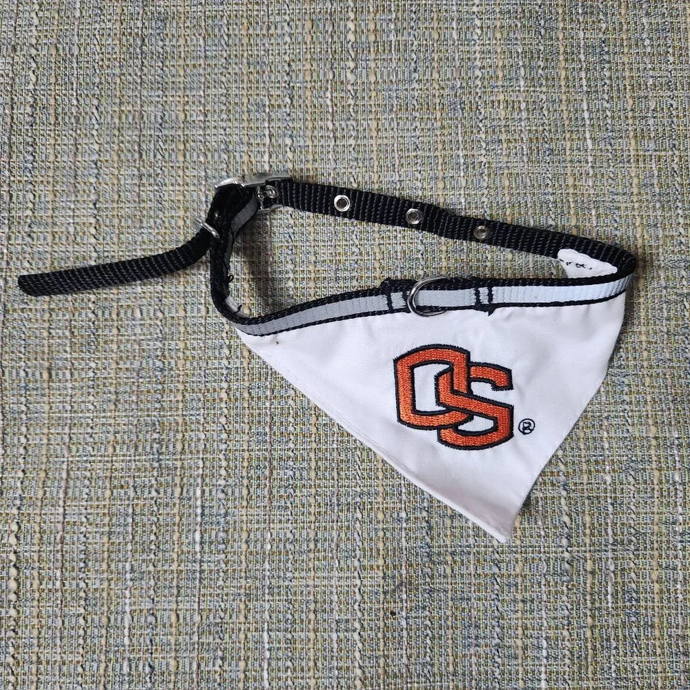 Oregon State Beavers Dog Collar Bandana Small Orange White